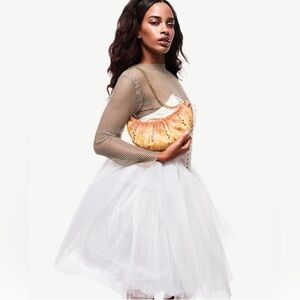 NWT Betsey Johnson KITSCH RISE + SHINE SHOULDER BAG TAN